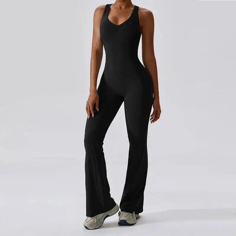 Fitness Stretch Workout Bodysuit